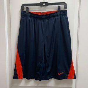 Men’s medium blue / orange Nike Dri-Fit shorts